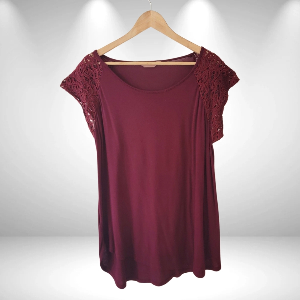 Lace Sleeve Top